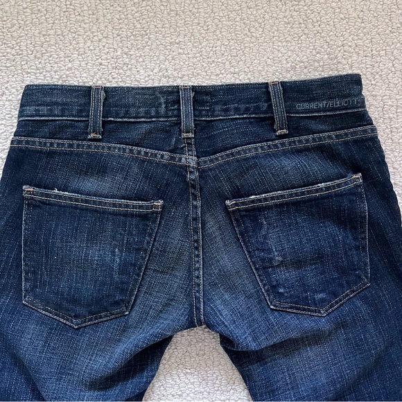 Current Eliot The Skinny shredded ripped destroyed new NWT 25 low rise - Picture 5 of 5